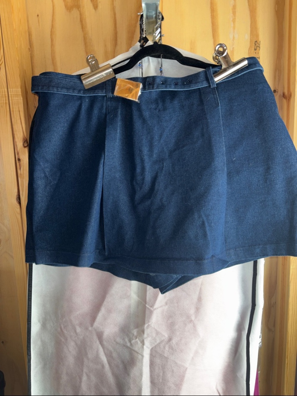 Eloquii Navy Blue Skort Denim size 18